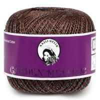 Пряжа Nazli Gelin GARDEN METALLIC (702-23); Состав: 99% мерсеризованный египетский хлопок из Гизы, 1% Люрекс; 50 г / 280 м