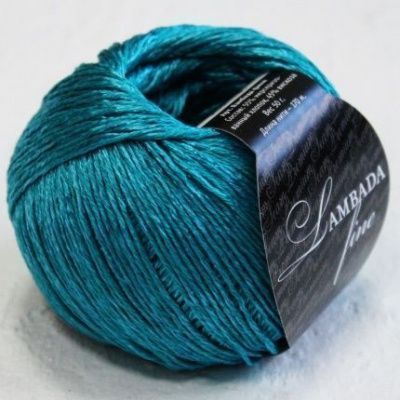 SEAM LAMBADA FINE  16 бирюза зеленая 55% мерсеризованный хлопок 45% вискоза; 170м/50г